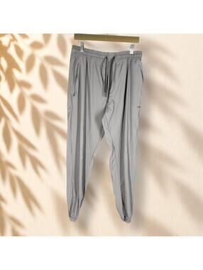 Legend Activewear Track Pants Men XL Gray Drawstring Mid Rise Pockets Gym Run